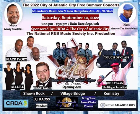 2022 City of Atlantic City FREE Summer Concert @ Gardner's .